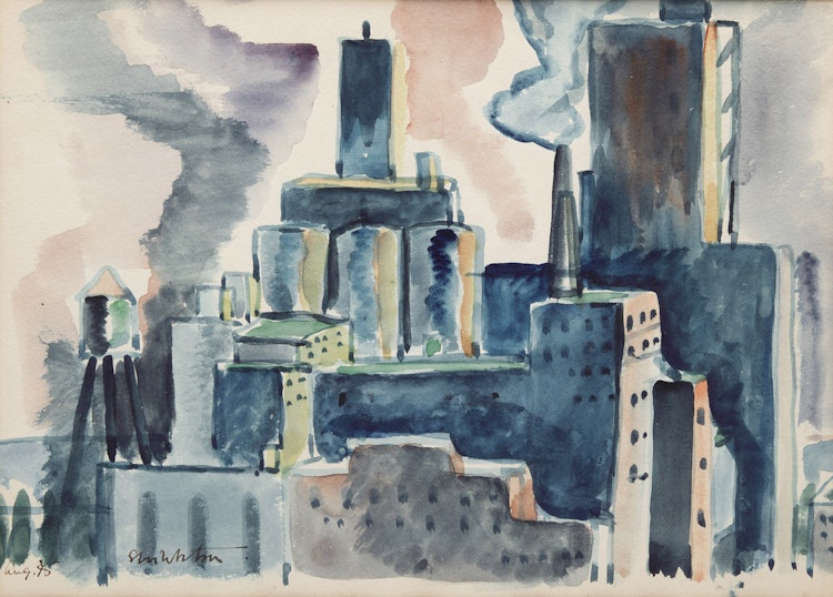 Artwork by Attributed to Sarah Margaret Robertson, Montreal Industrial Scene