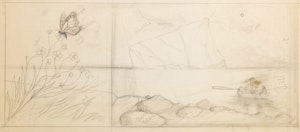 Artwork by David Lloyd Blackwood, His Father Dreams II: Labrador Days, Tracing, 1988