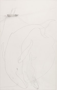 Artwork by David Lloyd Blackwood, The Wreck of the Flora S. Nickerson, 1993