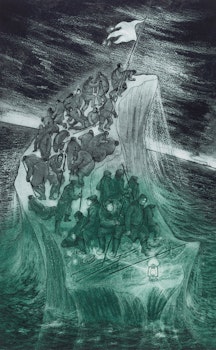 Artwork by David Lloyd Blackwood, Search Party: Lost, 1970-2021