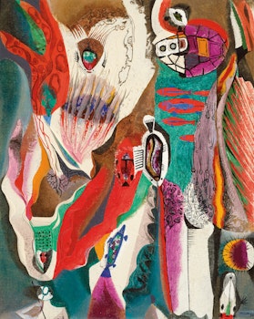 Artwork by Alfred Pellan, Chasse sous-marine, 1958