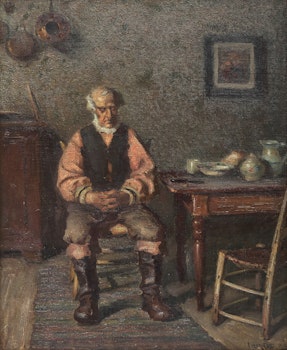 Artwork by Marc-Aurèle de Foy Suzor-Coté, Après le repas