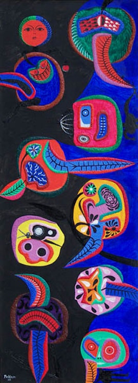Artwork by Alfred Pellan, Bambins au Jardin