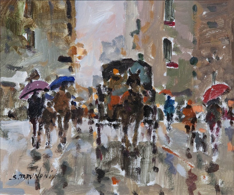 Artwork by Serge Brunoni, Montreal on St Paul Street