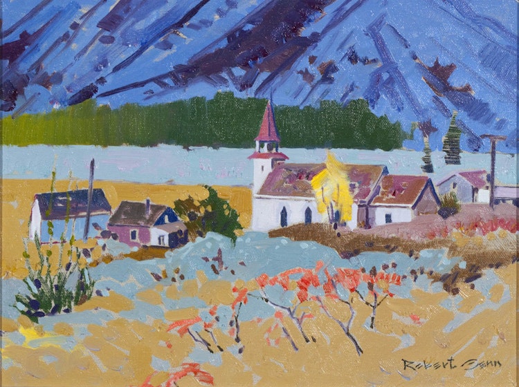 Artwork by Robert Genn, Village Near Lilloolt