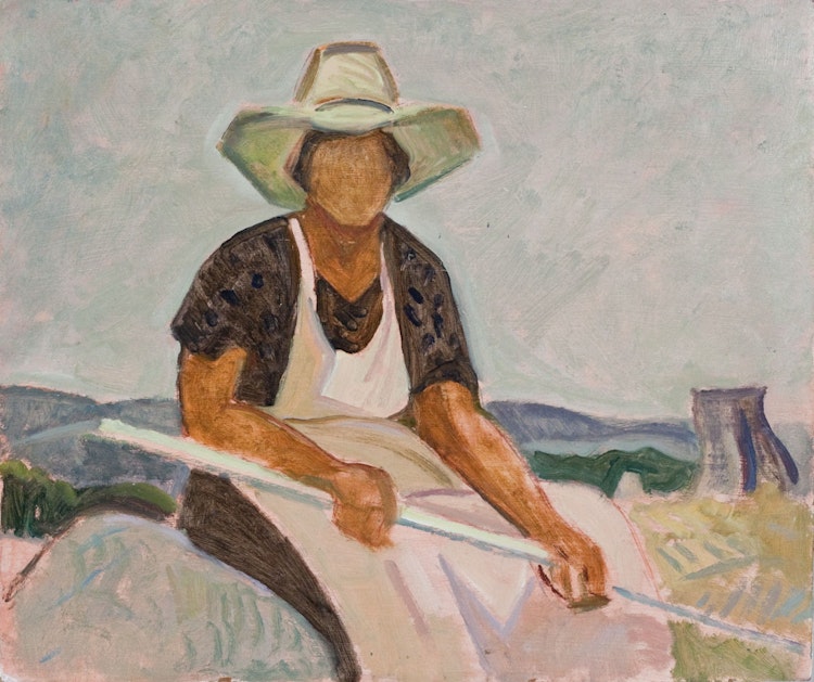 Artwork by Anne Douglas Savage, Figure in a Landscape
