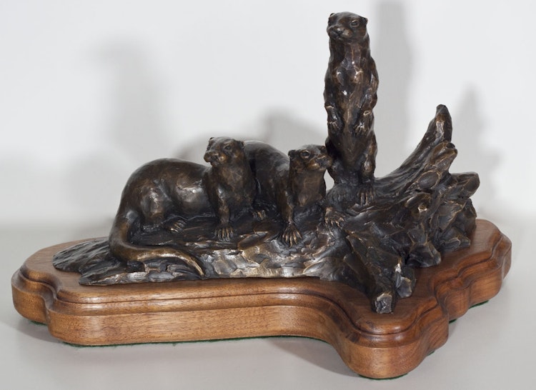 Artwork by Peter Sawatzky, Otters