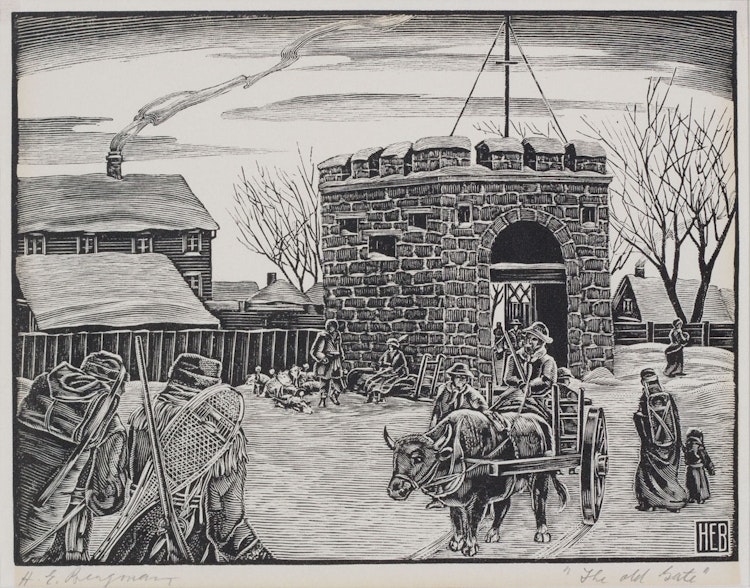 Artwork by Henry Eric Bergman, The Old Gate