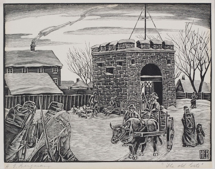 Artwork by Henry Eric Bergman,  The Old Gate