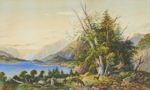 Artwork by William Nicoll Cresswell, The Saguenay River, Quebec