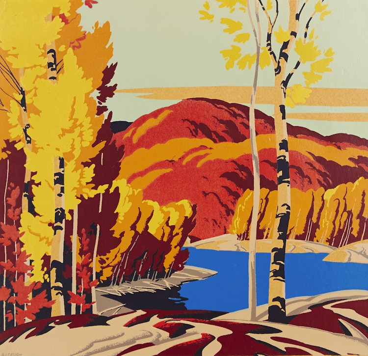 Artwork by Alfred Joseph Casson, Lake in Fall