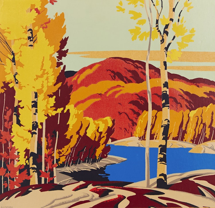 Artwork by Alfred Joseph Casson,  Lake in Fall