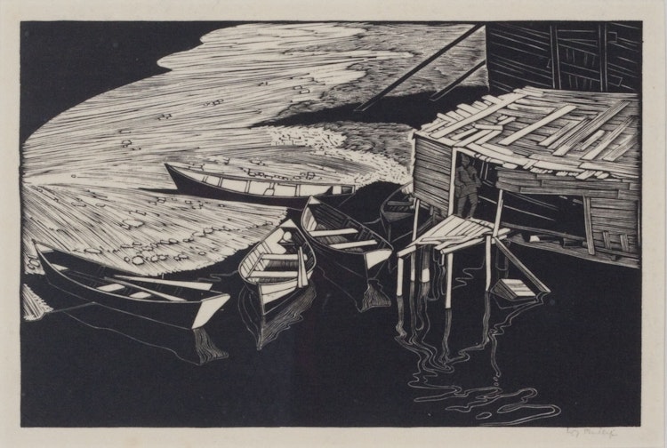 Artwork by Walter Joseph Phillips, Snake Island