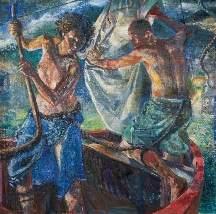 Artwork by Tom Hopkins, Rampant Sea