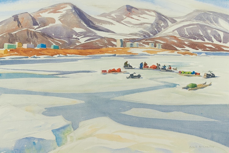 Artwork by Doris Jean McCarthy,  Packing for the Canoe Trip, 1981