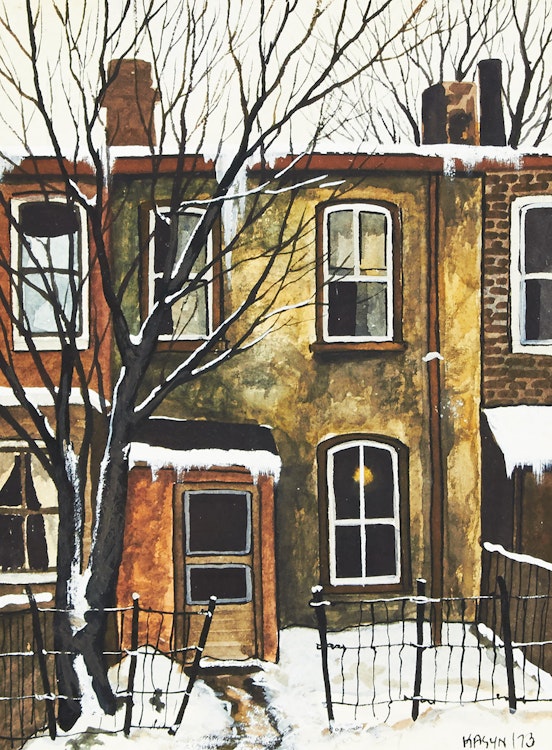 Artwork by John Kasyn, On Lisgar Street