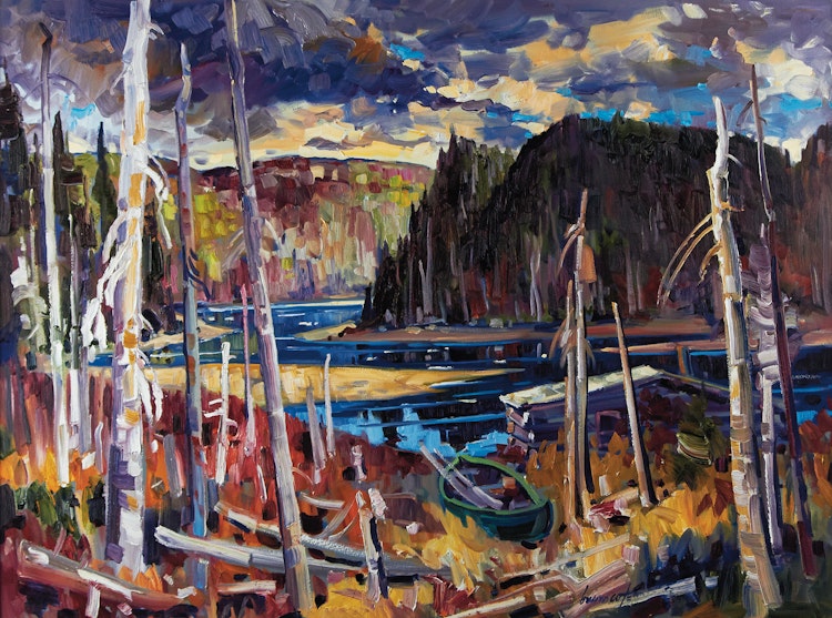 Artwork by Bruno Côté,  Algonquin Park