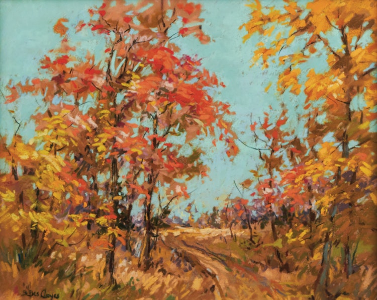 Artwork by Berthe Des Clayes, Fall Scene