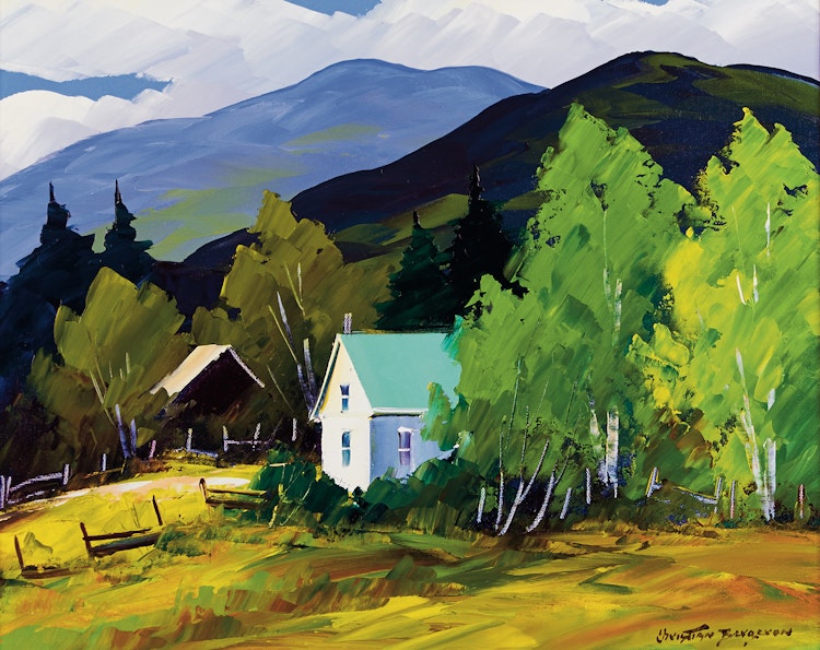 Artwork by Christian Bergeron, Scène d’été