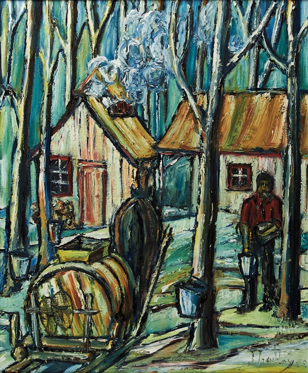 Artwork by Jacques Tremblay,  Cabane à sucre