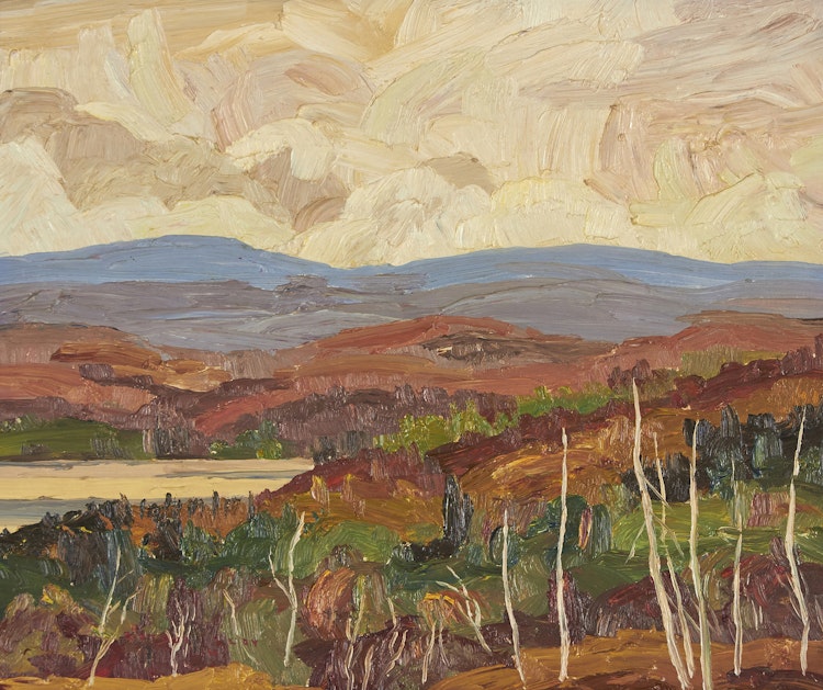 Artwork by Arthur Lloy,  November Barrens with Lake