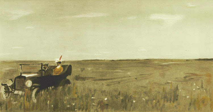 Artwork by Jean-Paul Lemieux, La Petite Poule D’Eau