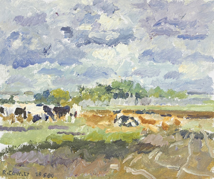 Artwork by Reta Madeline Cowley, Pasture, Warman Area
