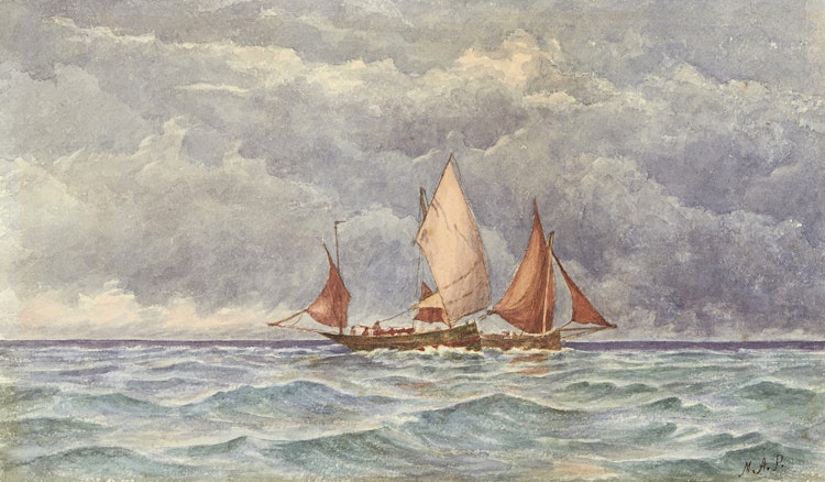 Artwork by  Canadian School,  Ships at Sea