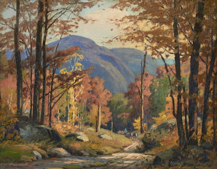 Artwork by Frederick Henry Brigden, Autumn, Eastern Township, Que.
