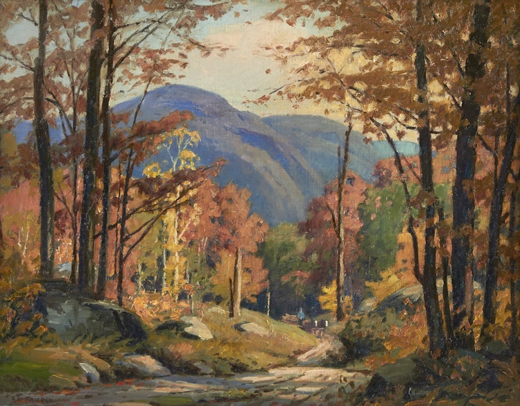 Artwork by Frederick Henry Brigden,  Autumn, Eastern Township, Que.