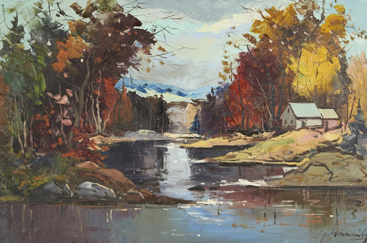 Artwork by Geza Gordon Marich, Autumn Landscape
