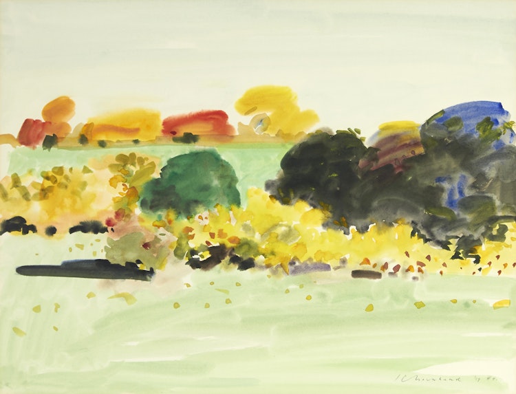 Artwork by Kenneth Campbell Lochhead, Fall Light