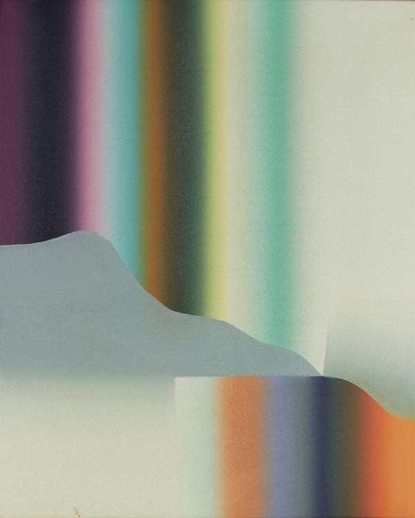 Artwork by Louis Jaque, Pulsion Horizontale, Radiante No. 3