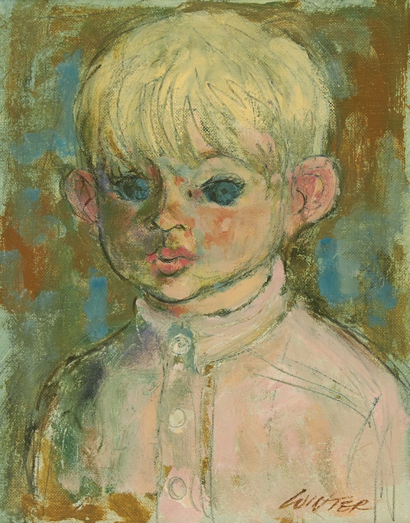 Artwork by William Arthur Winter,  Blue Eyed Boy