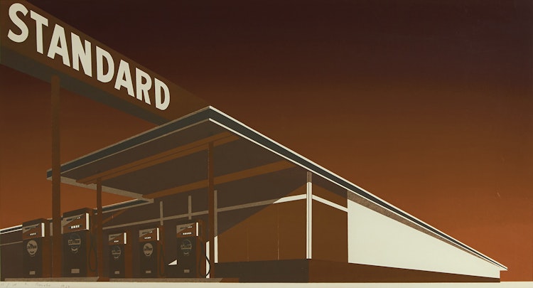 Artwork by Edward Ruscha, Mocha Standard