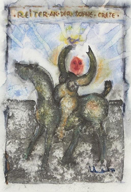 Artwork by Herbert Siebner, Rider in the Sun - Crete