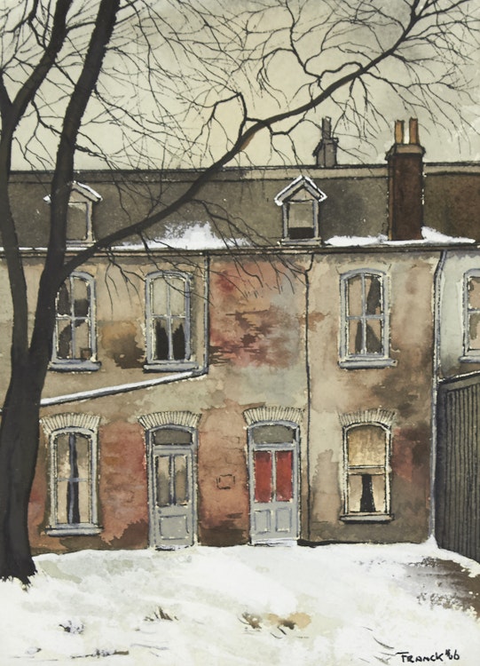 Artwork by Albert Jacques Franck, Behind Bay Street