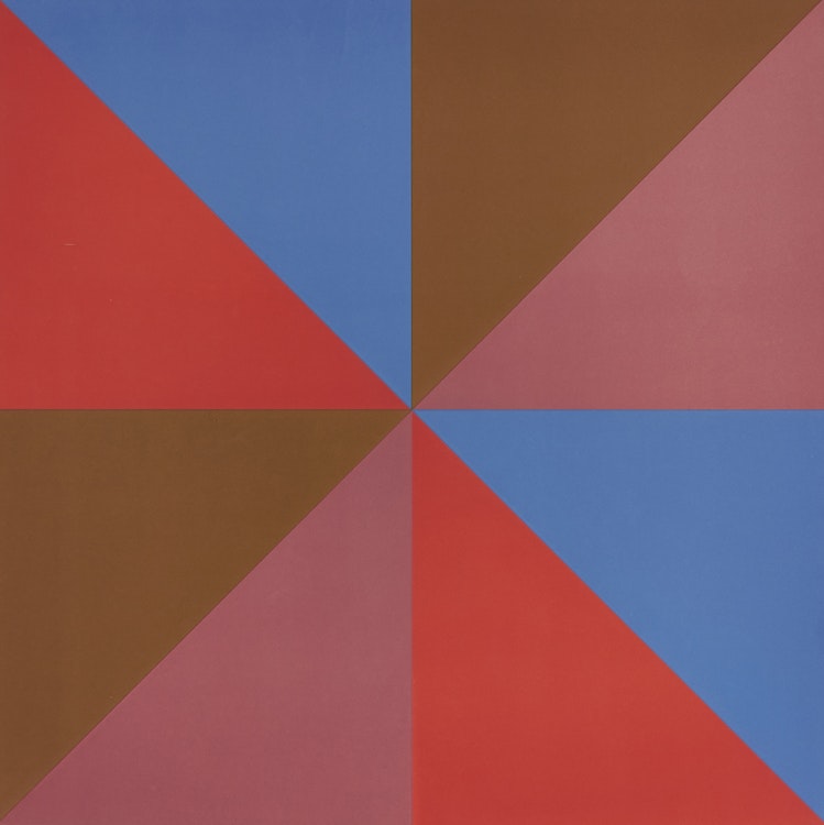 Artwork by Guido Molinari,  Opposition Triangulaire