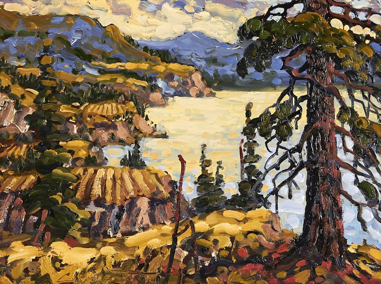 Artwork by Rod Charlesworth, September Bluffs, Naramata
