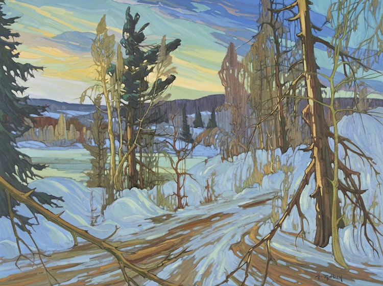 Artwork by Gaston Rebry, Chemin vers le sommet