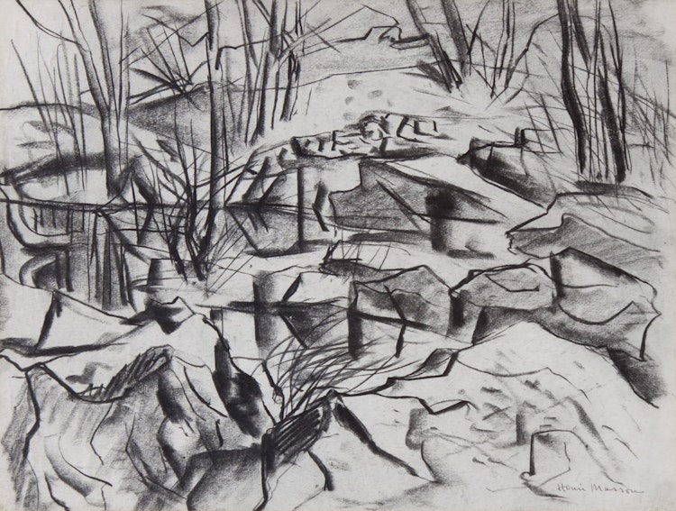 Artwork by Henri Leopold Masson, Rocky Landscape