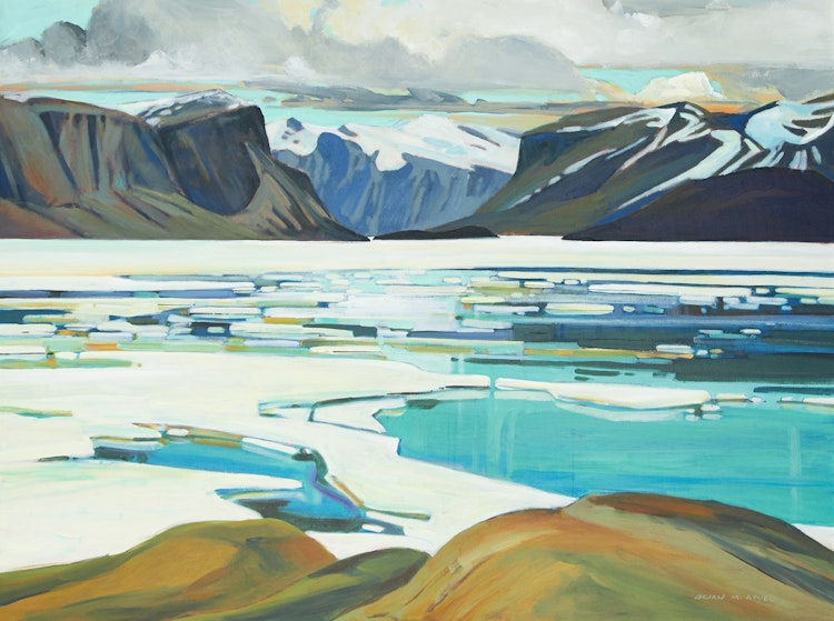 Artwork by Brian Atyeo,  A View from Pangnirtung