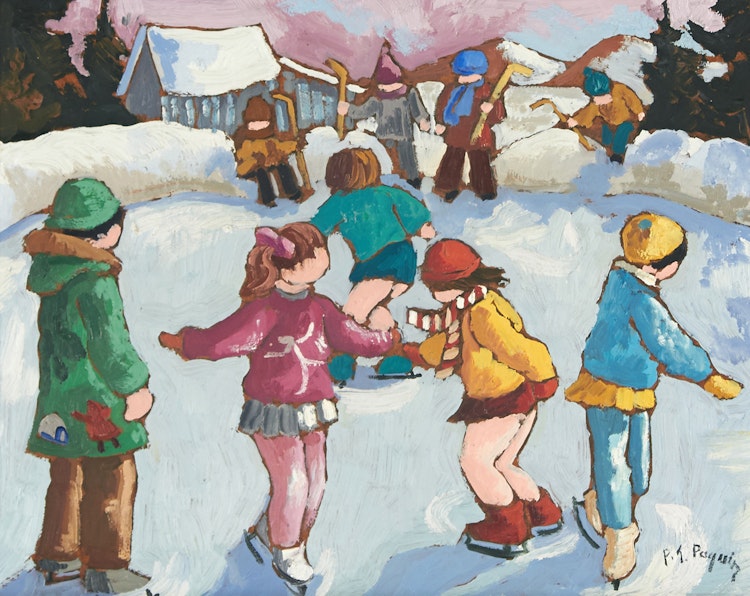 Artwork by Pauline Thibodeau Paquin, Attendez encore le tipeu
