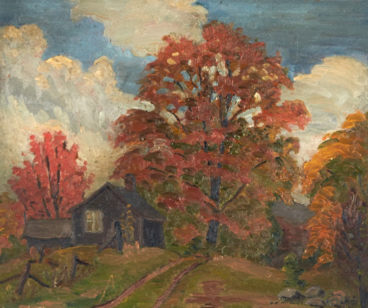 Artwork by Harold O McAvoy, Autumn Gold, Belfountain, Ontario