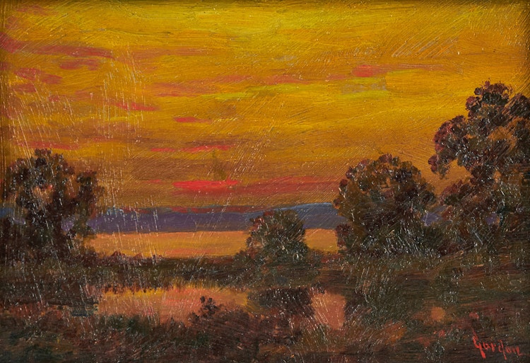 Artwork by John Sloan Gordon,  Sunset