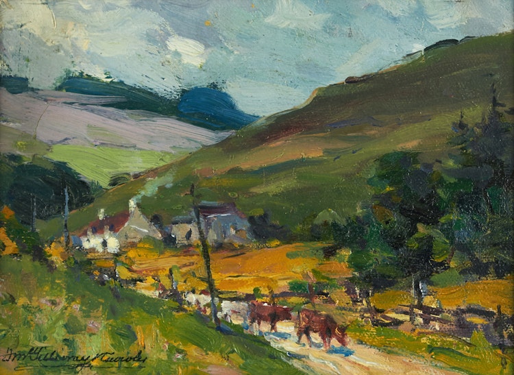 Artwork by Farquhar McGillivray Strachan Knowles,  Farmstead Landscape