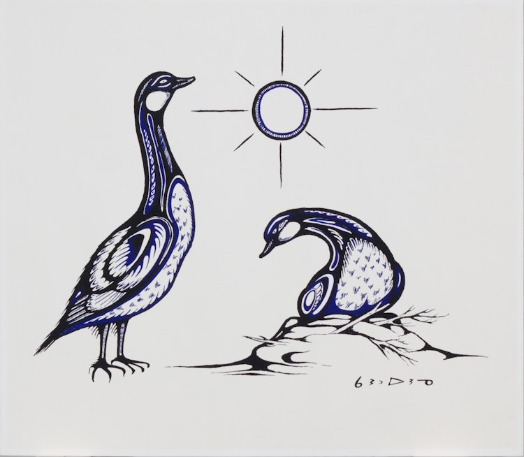 Artwork by Carl Ray, Geese
