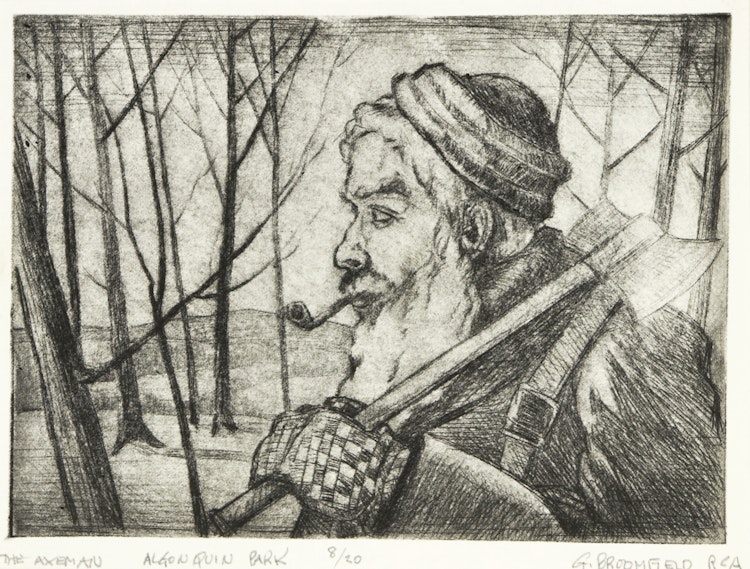 Artwork by Adolphus George Broomfield, Folio of Six Etchings (Brackenwood Studio Press, Mississauga)