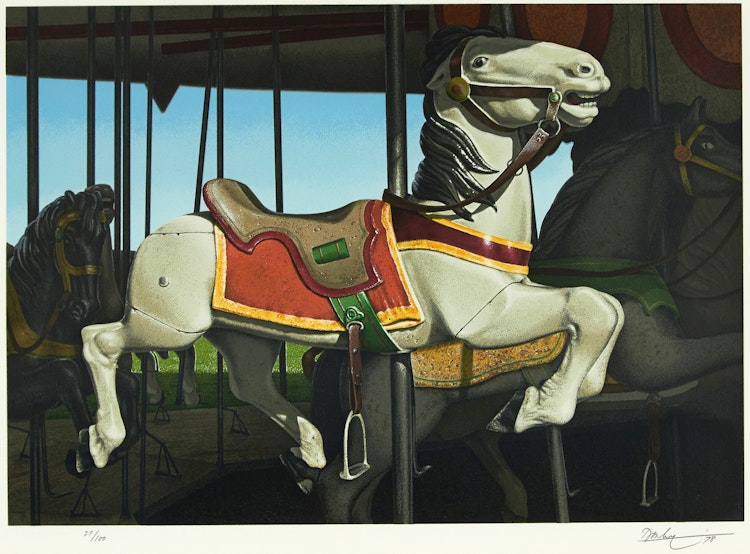 Artwork by Kenneth Danby, White Stallion