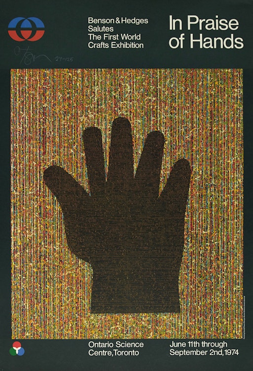 Artwork by Harold Barling Town, Harold Town: 1944-1975 (Ministry of Government Services); In Praise of Hands (Benson & Hedges Salutes the First Crafts Exhibition)